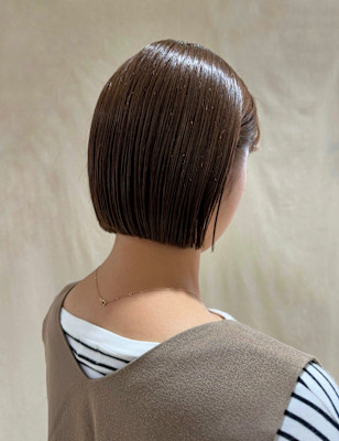 髪質改善＋プツッと切りっぱなしボブ