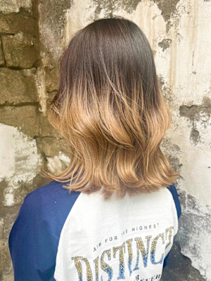 【Reir_吉祥寺】*グラデーションカラー+オリーブベージュ