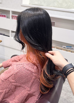 イヤリングカラー オレンジ