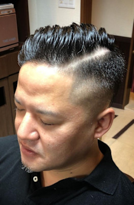 ハードパート・スキンフェード