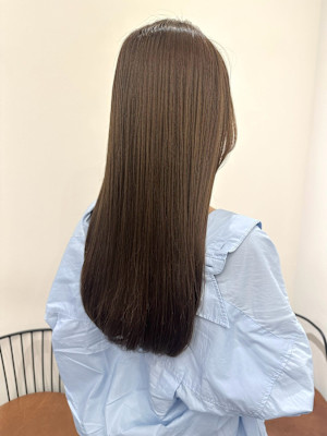 池袋 髪質改善 艶髪ロング シナモンベージュ♪