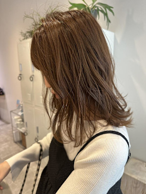 大串◎レイヤーボブ×オリーブベージュ