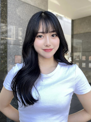 韓国風レイヤー＋艶カラー