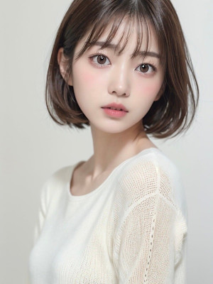 大人ナチュラルなボブ×アッシュブラウン