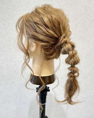 【hinari】#ヘアセット #編み下ろしヘアアレンジ