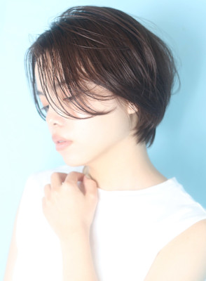 40代50代似合わせ小顔美髪シアーカラーカールショート