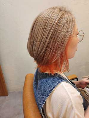 ホワイトミルクティ×オレンジ