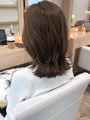 ミディアムレイヤー×blue violet be　　　　　　