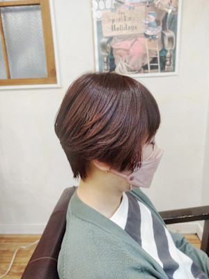 大人ピンクのうるツヤクレイカラー☆