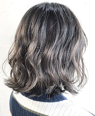 外国人風/グラデーション/シルバーカラー