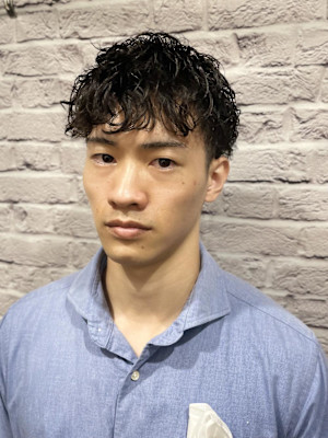 メンズ/ショート/マッシュ/スパイラルパーマ/ツーブロック　