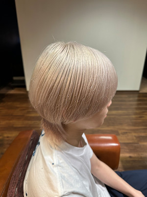 メンズホワイトカラー♪ホワイトブロンド♪