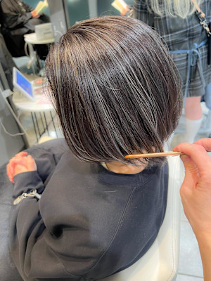 白髪ぼかし　セミディ　シアーカラー　【藤沢　藤沢駅】