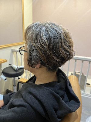 ショートボブ×パーマ
