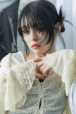 顔周りレイヤーグレージュカラー成増地下鉄成増大山