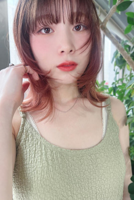 ★BERRYセミディシアーカラー姫カットカール韓国風小顔ヘア