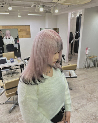 ホワイトピンクエンドカラー成増地下鉄成増大山