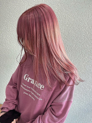 ペールピンクコーラルピンクカラー成増地下鉄成増大山