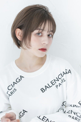 ショートボブベージュカラー成増地下鉄成増大山