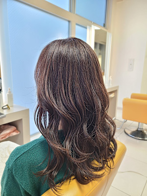 エレガントなカールヘア