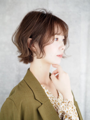 ゆるふわウェーブ×大人ミニボブ