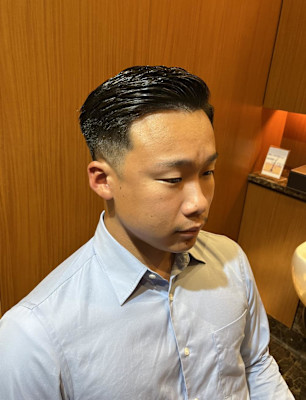 銀座　理容室　バーバースタイル　フェードカット