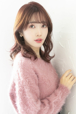 ベージュカラーミディアムヘア成増地下鉄成増大山