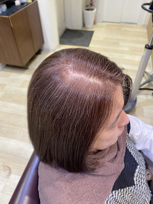 姫カットカールセミディシアーカラー