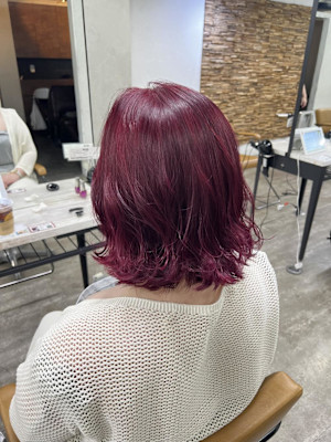 ピンクボルドーカラー【池袋・池袋東口・池袋駅】