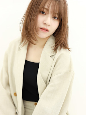 【tetote三宮】シアーカラー/セミディ/ナチュラルレイヤ