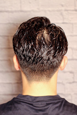 ツーブロック刈り上げ×形状記憶パーマ