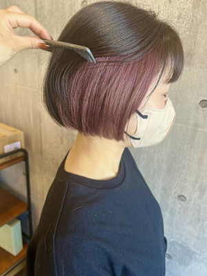 ～　ボブ　×　インナーカラー　～