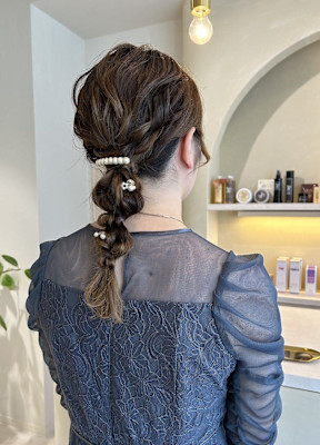  ROYロング編みおろしアレンジ・ぽこぽこ・ふわふわガーリー