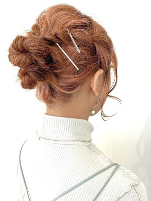 ROYミディアム/アップスタイル・浴衣に似合うヘアセット