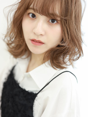 【 AINM 】エアリーカール/セミディ/シアーカラー