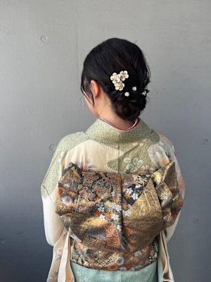 〈訪問着〉ヘアアレンジ/着付け/着物/ヘアセット/吉祥寺