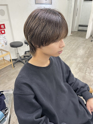 グレージュカラーメンズショート成増地下鉄成増大山