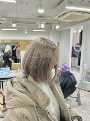 ミルクティーベージュボブ成増地下鉄成増大山