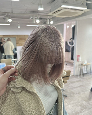 ミルクティーベージュボブ成増地下鉄成増大山