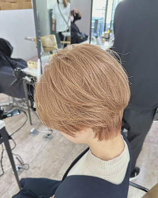 ミルクティーベージュショートヘア成増地下鉄成増大山