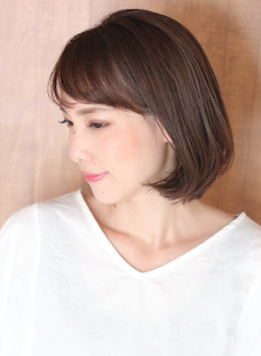 40代50代似合わせ小顔美髪シアーカラーカールショート