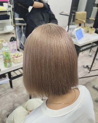 ミルクティーベージュボブ成増地下鉄成増大山