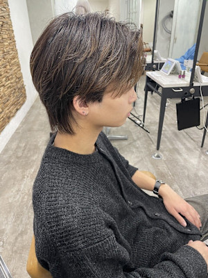 マッシュウルフベージュカラー成増地下鉄成増大山