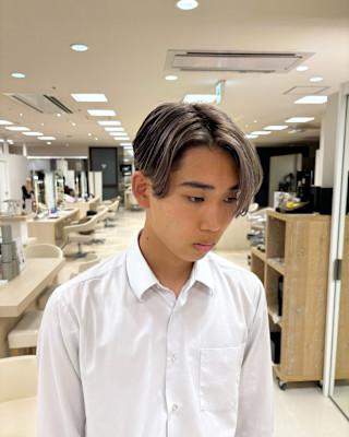 メンズバレイヤージュ/ハイトーンカラー/ベージュカラー