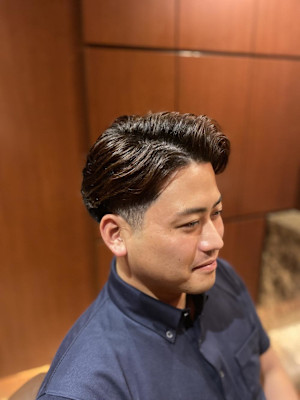 ビジネスショート 毛流れ 理容室