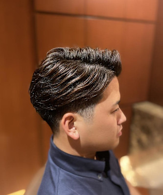 ビジネスショート 毛流れ 理容室