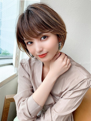 美髪/髪質改善/韓国/切りっぱなしボブ/フェイスレイヤー