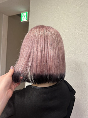 ホワイトピンクエンドカラー成増地下鉄成増大山