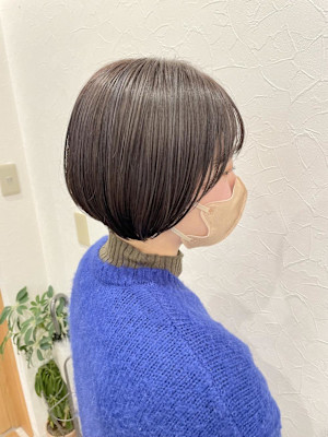 ショートボブ/グレージュ/イルミナカラー