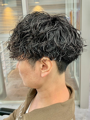 アッシュブラック/カルマパーマ/ベリーショート